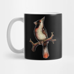 Red Cardinal bird female Mug